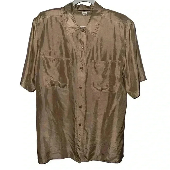 Vintage New York Studio Silk 100% silk size medium removable shoulder pads - Picture 1 of 7